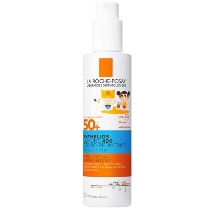 Anthelios UVmune 400 Dermo-Pediatrics Spray Invisibile SPF 50+ - Protezione solare molto alta per bambini - 200 ml
