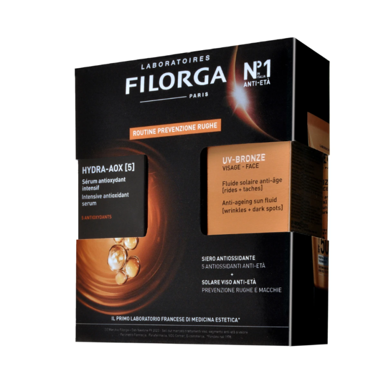 Filorga Routine Prevenzione Rughe - Siero Hydra Aox da 30 ml + Uv-Bronze face SPF50+ da 40 ml