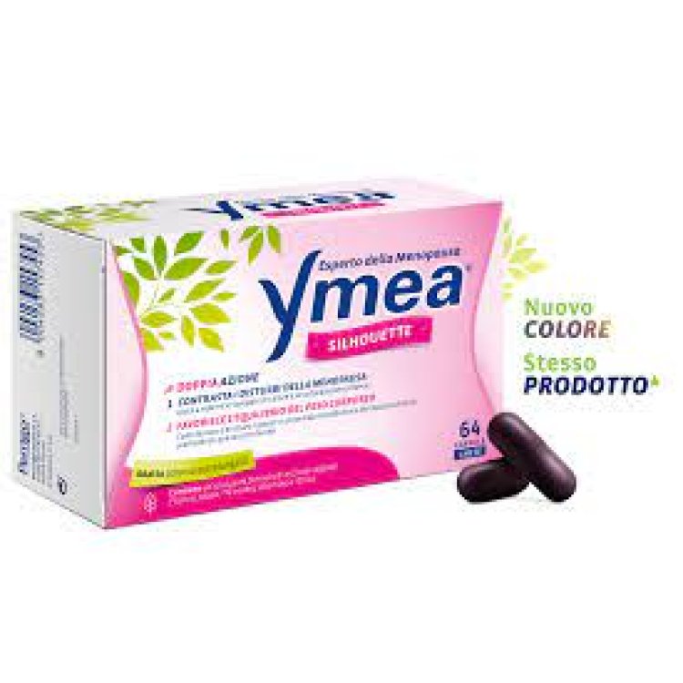 Ymea Silhouette - Integratore per l'equilibrio del peso corporeo in menopausa - 64 capsule - promo
