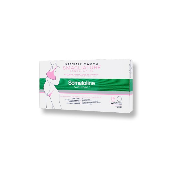 Somatoline Skin Expert Maschera Prevenzione Smagliature in gravidanza - Speciale Mamma - Confezione con 4 maschere