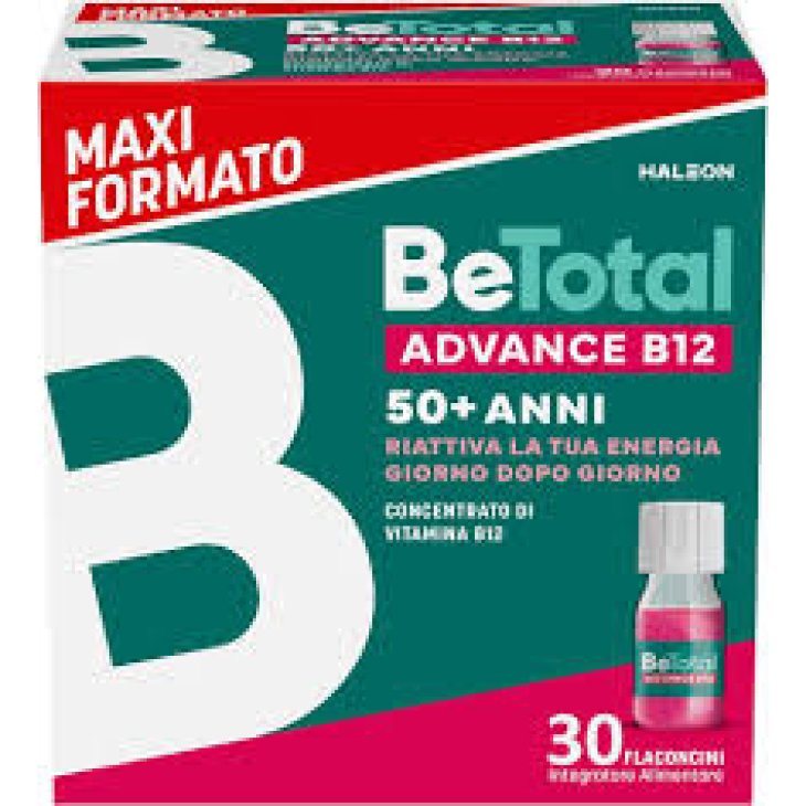 BeTotal Advance B12 - Integratore alimentare per stanchezza fisica e mentale - 30 flaconcini