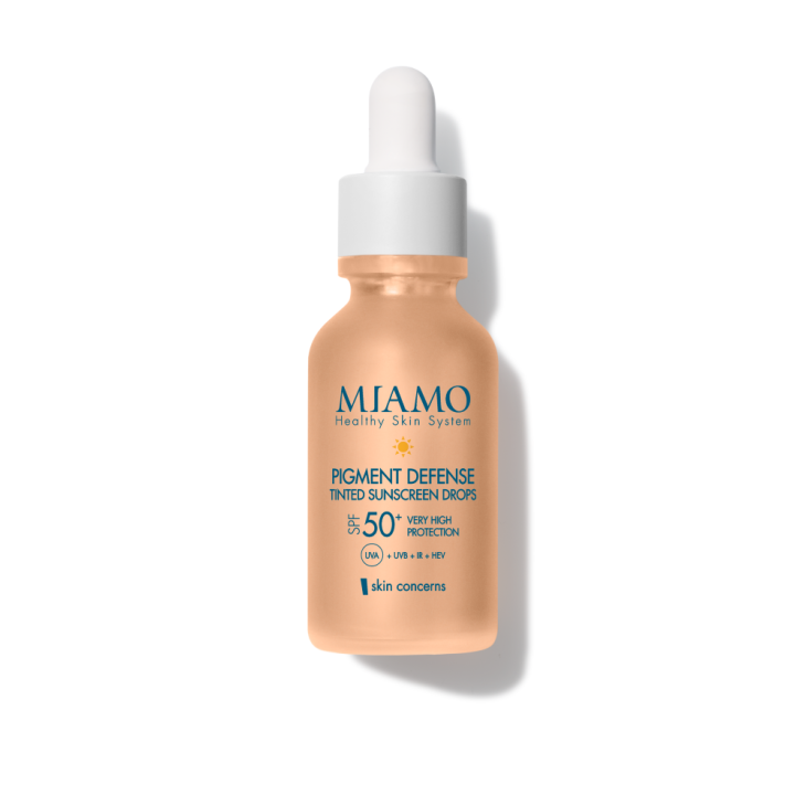 Miamo Skin Concerns Pigment Defense Tinted Sunscreen Drops SPF50+ - Siero viso anti macchia e uniformante - 30 ml