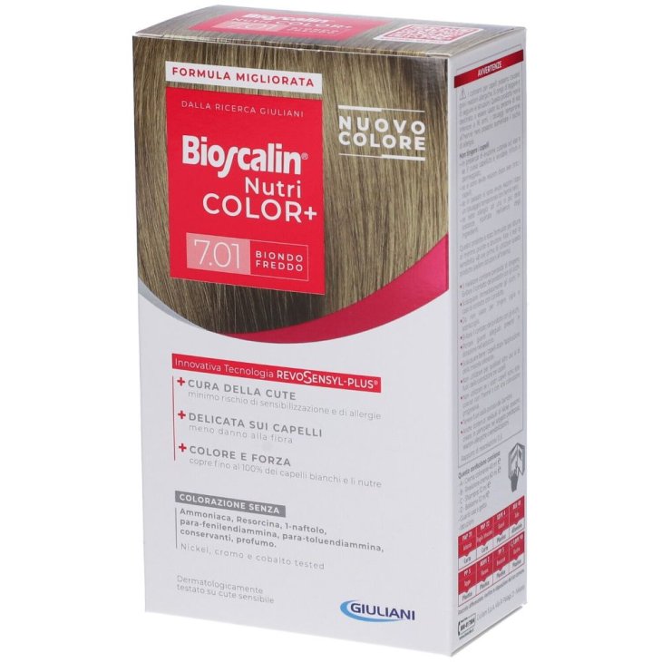 Bioscalin Nutricolor+ Tintura Numero 7.01 - Tinta capelli colore biondo freddo 