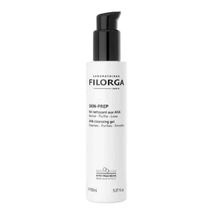 Filorga Skin-Prep Gel Detergente con AHA - Detergente viso purificante e levigante - 150 ml