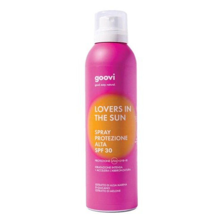 Goovi Lovers In The Sun Crema Spray Corpo SPF 30 - Spray solare idratante - 200 ml