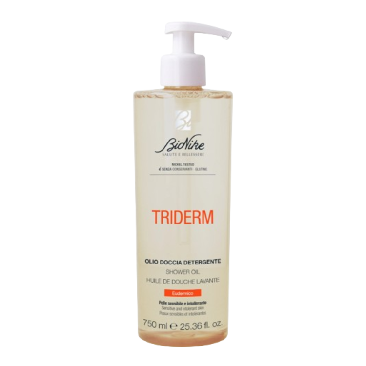 Bionike Triderm Olio Doccia Detergente - Olio lavante delicato per pelle secca e sensibile - 750 ml