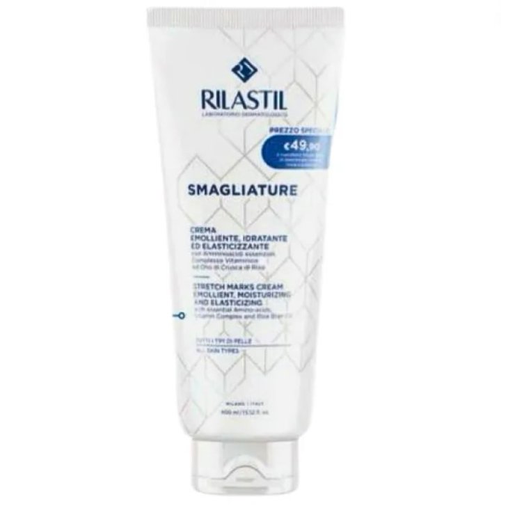 Rilastil Smagliature Crema - Per prevenire e contrastare le smagliature anche in gravidanza - Nuovo formato convenienza - 400 ml 