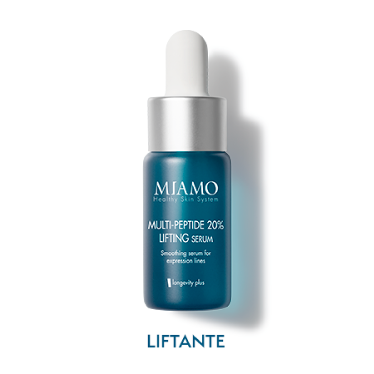 Miamo Longevity Plus Multi-Peptide 20% Lifting Serum - Siero viso anti-rughe effetto tensore - Travel size - 10 ml