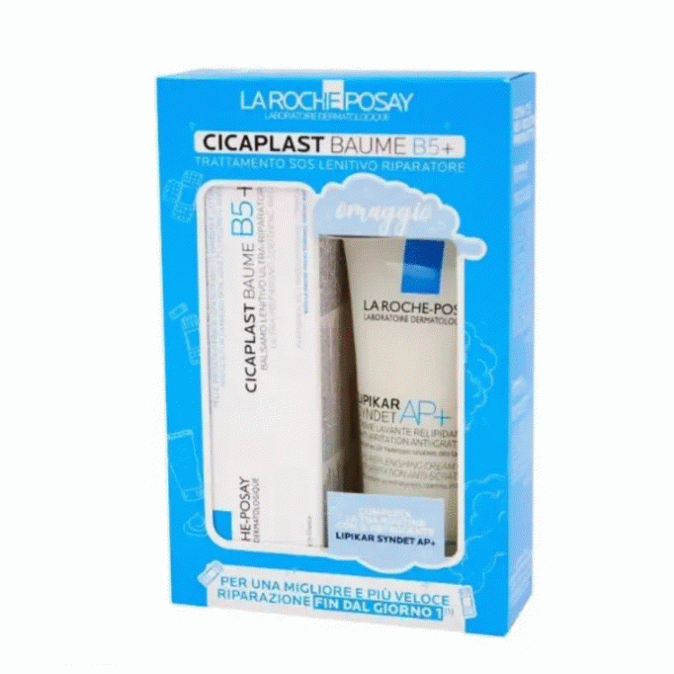 La Roche Posay Trattamento Bipack Sos Lenitivo Riparatore - Cicaplast Baume B5+ 100ml  + Lipikar Syndet AP+ 100 ml