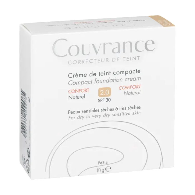 Avene Couvrance Fondotinta Compatto in crema Colore Naturale - Uniformante e correttivo - 10 g Avene Couvrance Fondotinta Compatto in crema Colore Naturale - Uniformante e correttivo - 10 g