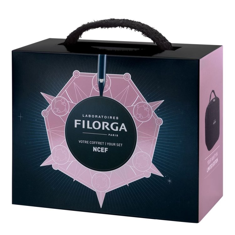 Filorga Cofanetto di Natale 2024 NCEF - Ncef Shot 15 ml + Meso Mask 30 ml + candela profumata