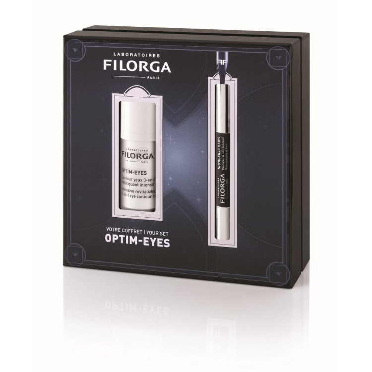 Filorga Cofanetto di Natale 2024 Optim Eyes - Optim Eyes contorno occhi 15 ml + Nutri Filler Lips 4 ml