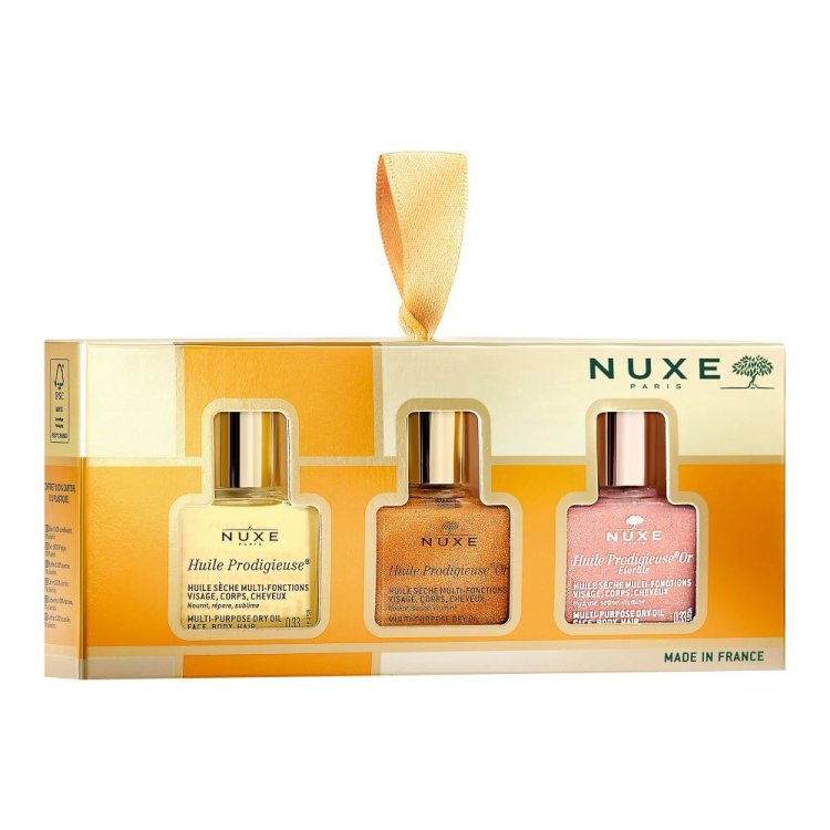 Nuxe Cofanetto di Natale 2024 Les 3 Prodigieux - Olio prodigioso secco 10 ml + Olio prodigioso floreale oro 10 ml + Olio prodigioso oro 10 ml Nuxe Cofanetto di Natale 2024 Les 3 Prodigieux - Olio prodigioso secco 10 ml + Olio prodigioso floreale oro 10 ml + Olio prodigioso oro 10 ml