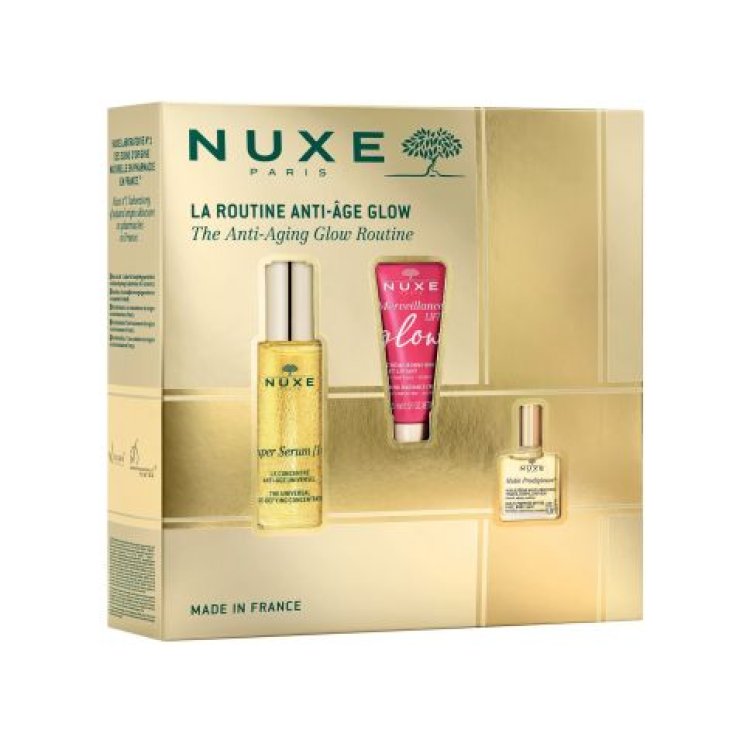 Nuxe Cofanetto di Natale 2024 La routine antiage glow - Super Serum 30 ml + Merveillance Lift Glow crema 15 ml + Olio Prodigioso 10 ml Nuxe Cofanetto di Natale 2024 La routine antiage glow - Super Serum 30 ml + Merveillance Lift Glow crema 15 ml + Olio Prodigioso 10 ml