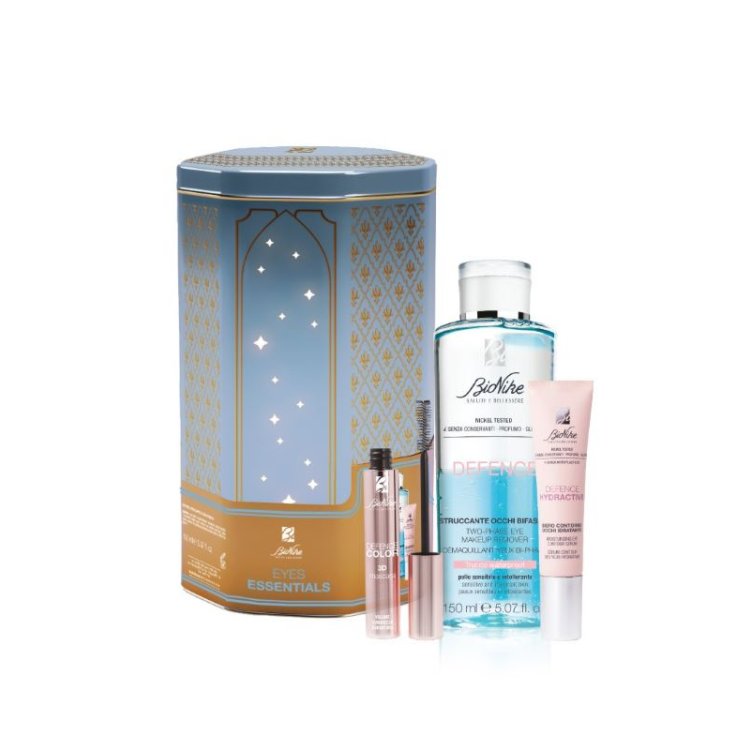 Bionike Cofanetto di Natale 2024 Eyes Essential - Struccante occhi bifasico 150 ml + Siero contorno occhi 15 ml + Mascara 3D 11 ml 