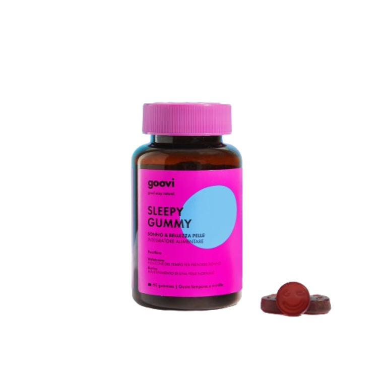 Goovi Sleepy Gummy Sonno & Bellezza Pelle - Integratore per i disturbi del sonno ed il benessere della pelle - 60 gummies