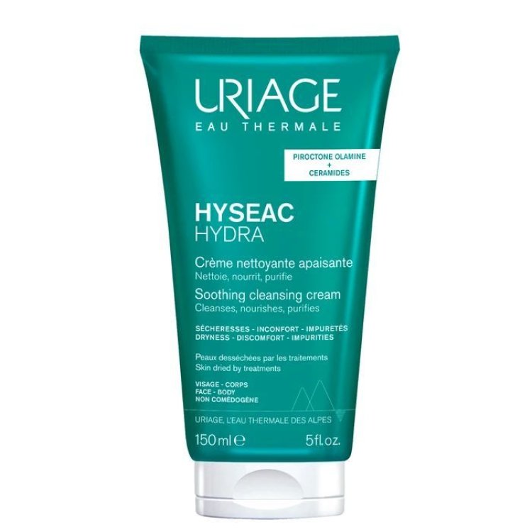 Uriage Hyseac Hydra Crema Detergente - Detergente purificante per pelle secca e impura - 150 ml