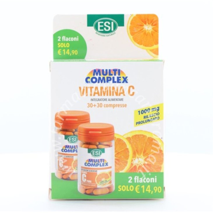 Esi Vitamina C Pura Retard - Integratore alimentare per il sistema immunitario - 60 compresse