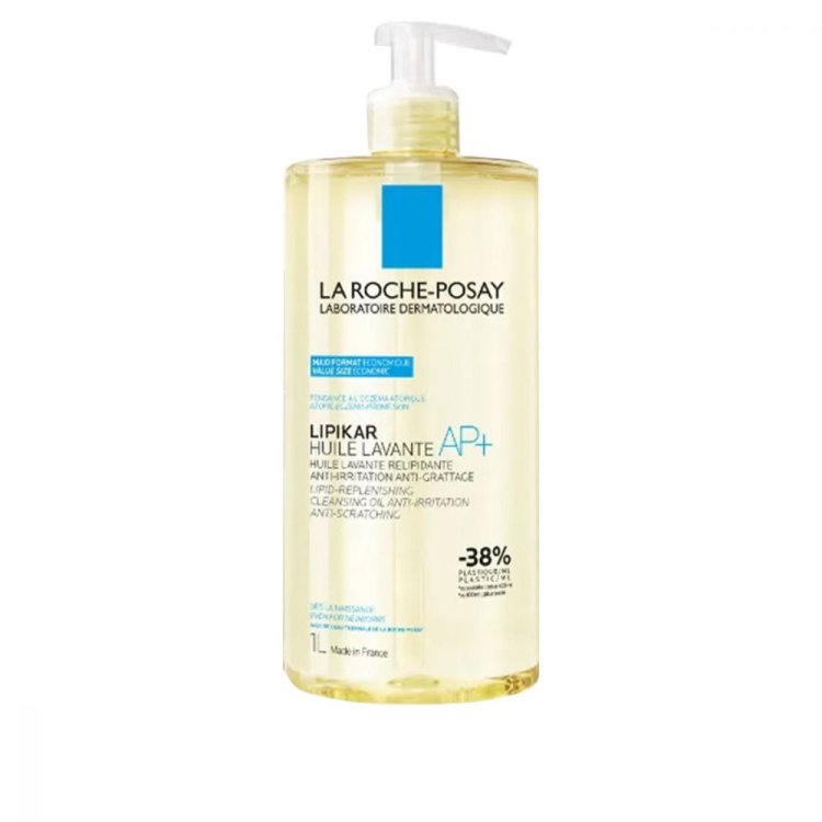 La Roche-Posay Lipikar AP+ Huile Lavante - Detergente anti-arrossamento per pelle secca a tendenza atopica - 1 litro