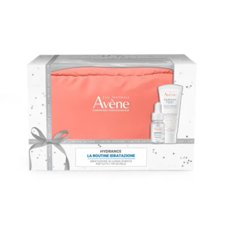 Avene Cofanetto di Natale Hydrance - Emulsione viso idratante 40 ml + Siero concentrato idratate 10 ml + Pochette