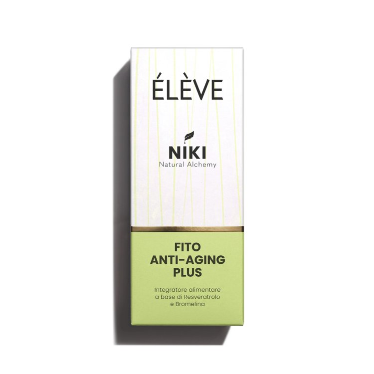 Eleve Niki Fito Anti-Aging Plus - Integratore alimentare drenante con Resveratrolo e Bromelina - 90 capsule
