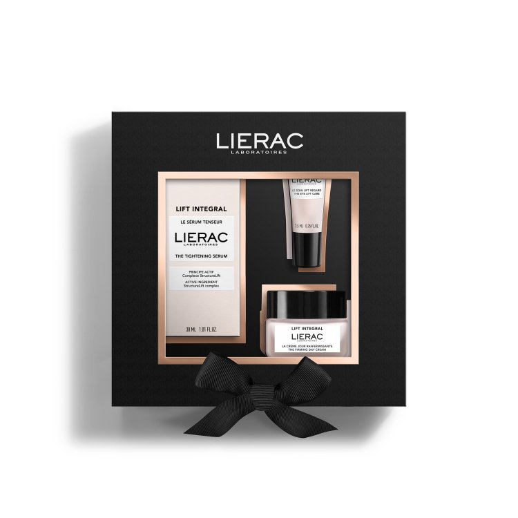 Lierac Cofanetto Natale 2024 Lift Integral Siero viso 30 ml + Crema giorno 20 ml + Contorno occhi 7,5 ml - Idea regalo antietà