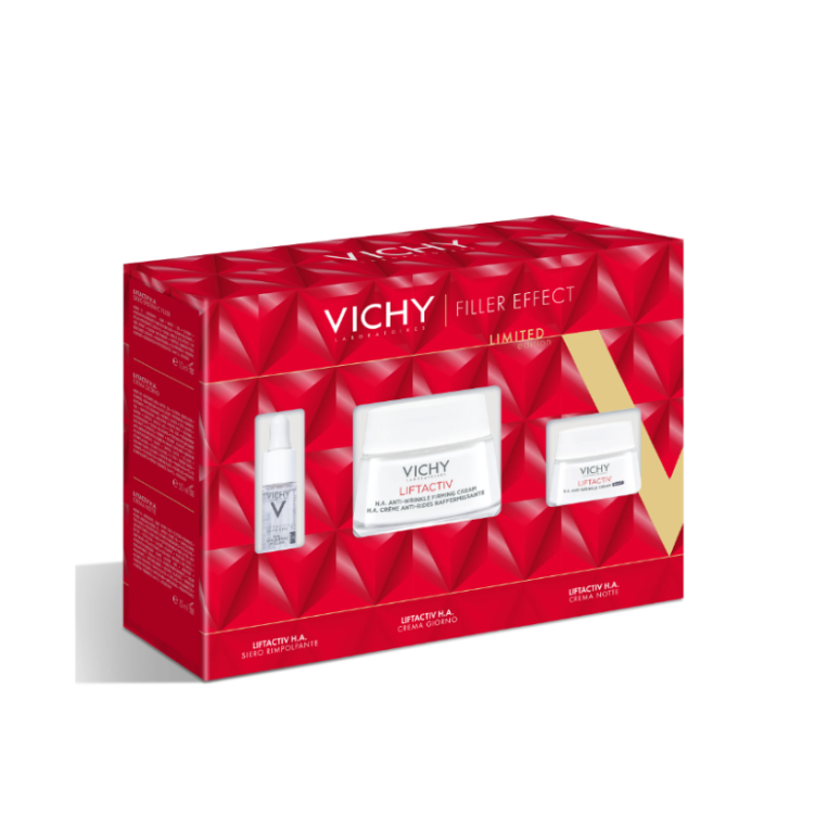 Vichy Cofanetto di Natale 2024 Liftactiv H.A. Filler Effect - Epidermic Filler Siero 10 ml + Crema giorno 50 ml - Crema notte 15 ml