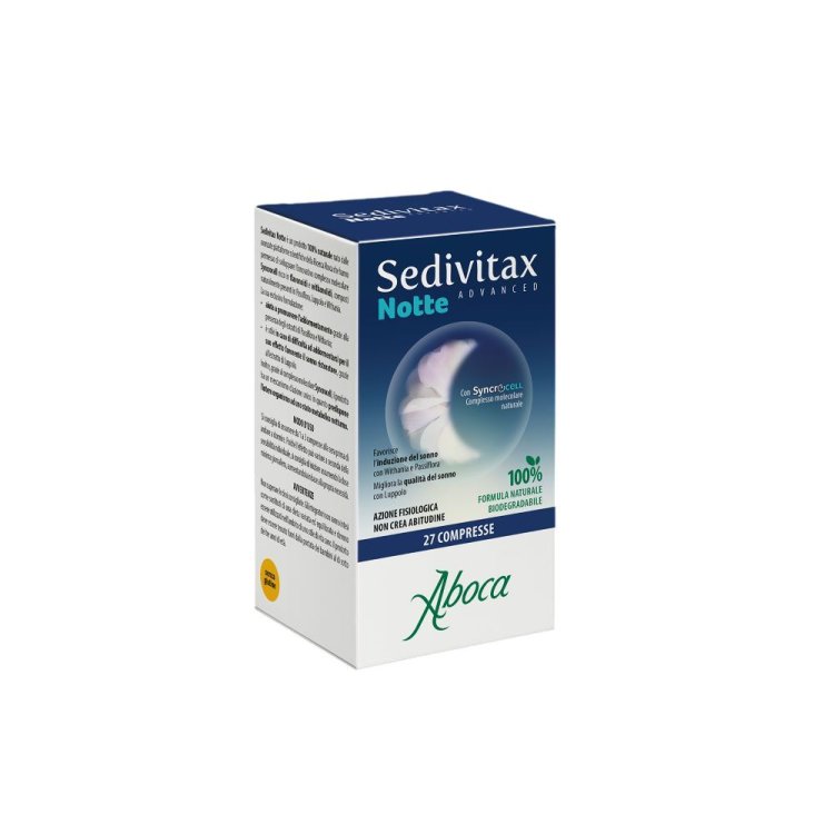 Sedivitax Notte Advanced - Favorisce il riposo notturno in caso di difficoltà ad addormentarsi - 27 compresse