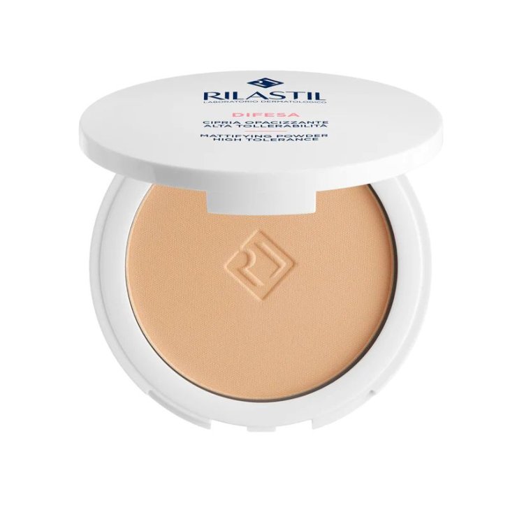 Rilastil Difesa Cipria Opacizzante - Cipria compatta per pelle sensibile - 9 g