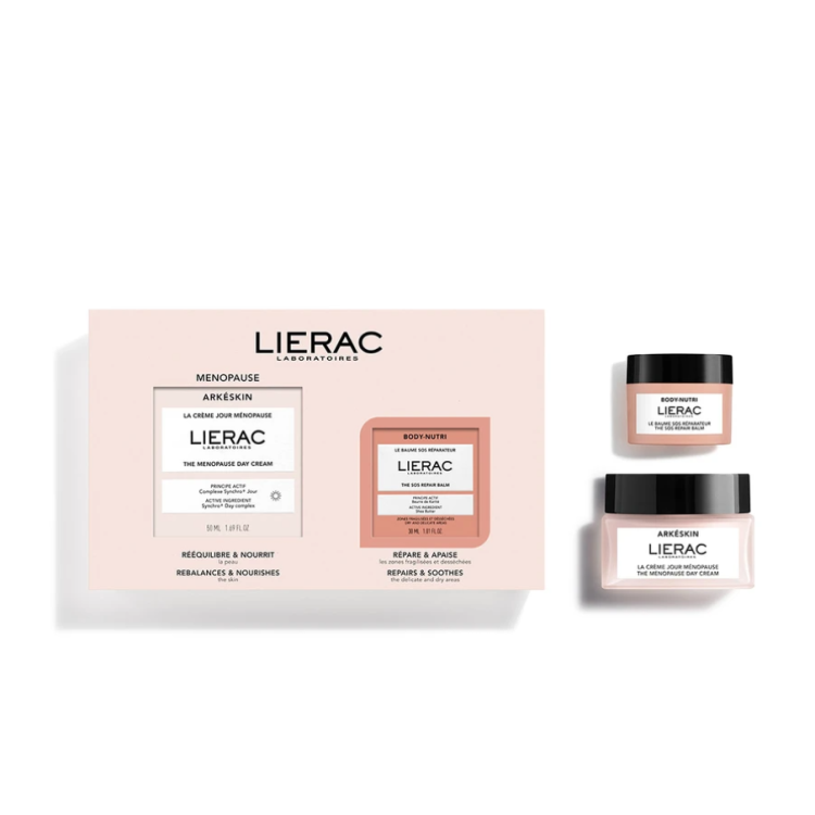 Lierac Cofanetto Menopausa - Arkéskin Crema Giorno 50 ml + Body-Nutri Balsamo Sos Riparatore 30 ml - Edizione limitata