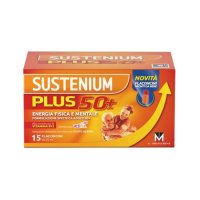 Sustenium Plus 50+ - Integratore alimentare energizzante per adulti over 50 - 15 flaconcini