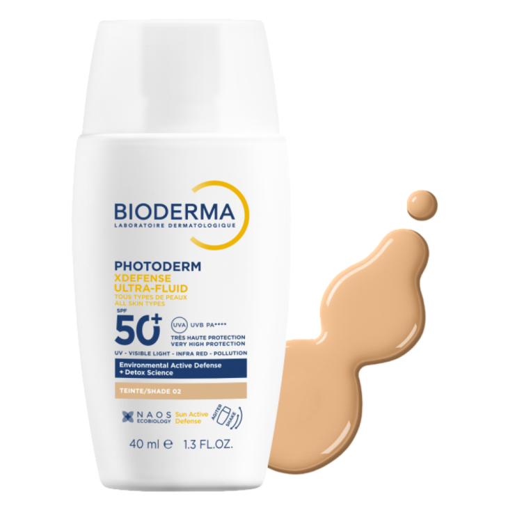Photoderm Xdefense Ultra Fluid SPF50+ - Protezione solare viso colorata detossinante - Tinta 02 - 40 ml Photoderm Xdefense Ultra Fluid SPF50+ - Protezione solare viso colorata detossinante - Tinta 02 - 40 ml