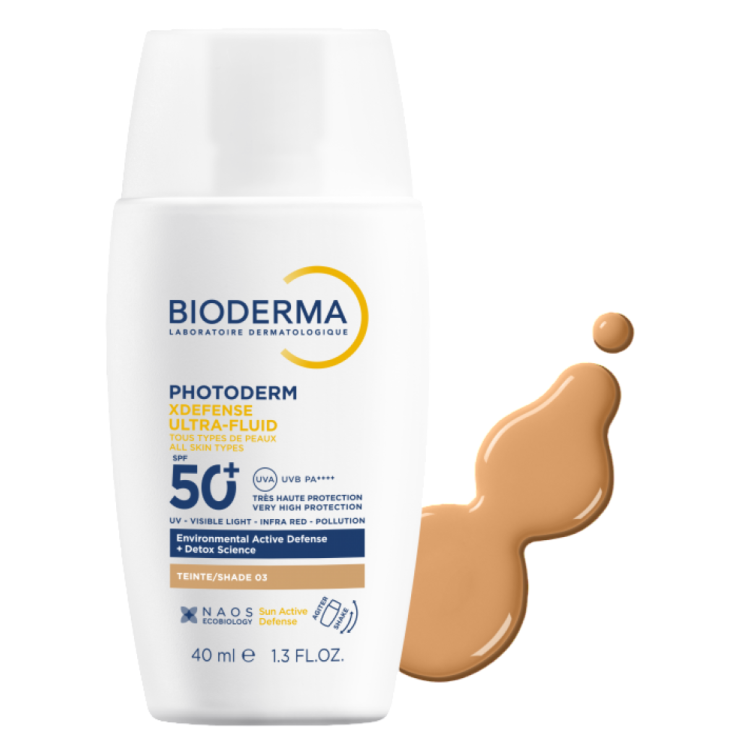 Photoderm Xdefense Ultra Fluid SPF50+ - Protezione solare viso colorata detossinante - Tinta 03 - 40 ml Photoderm Xdefense Ultra Fluid SPF50+ - Protezione solare viso colorata detossinante - Tinta 03 - 40 ml