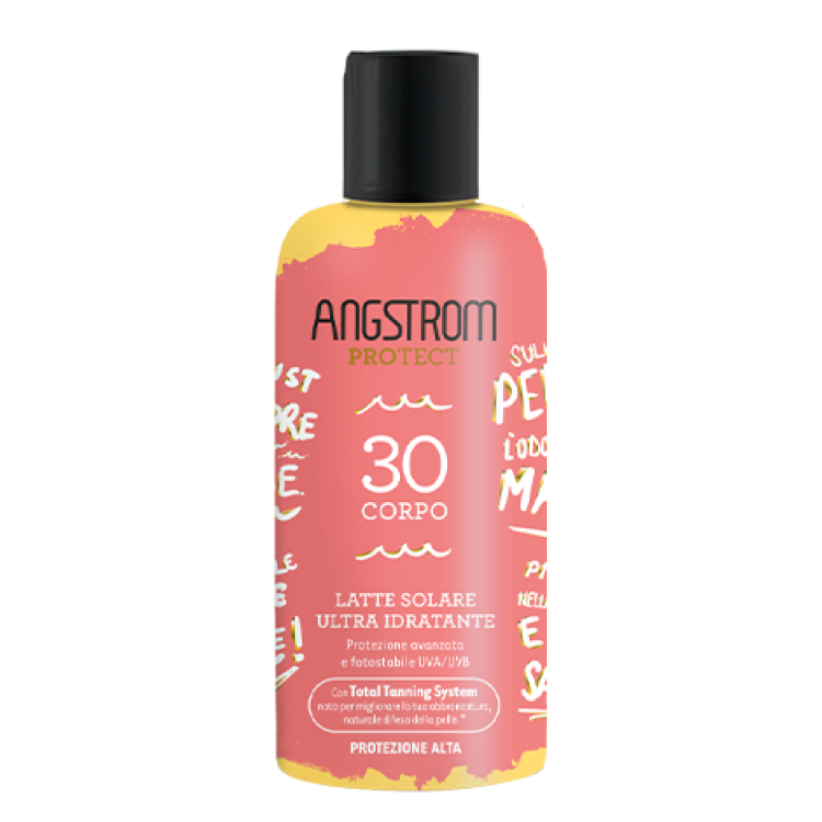 Angstrom Latte Solare Ultra Idratante SPF30 Limited Edition - Protezione solare alta adatta per il corpo - 200 ml Angstrom Latte Solare Ultra Idratante SPF30 Limited Edition - Protezione solare alta adatta per il corpo - 200 ml