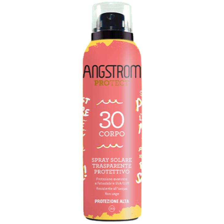 Angstrom Spray Solare Trasparente SPF30 - Spray solare corpo resistente all'acqua - Edizione Limitata 2025 - 150 ml