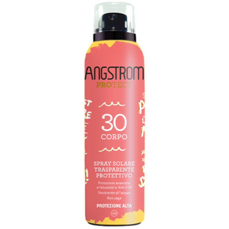 Angstrom Spray Solare Trasparente SPF30 - Spray solare corpo resistente all'acqua - Edizione Limitata 2025 - 150 ml Angstrom Spray Solare Trasparente SPF30 - Spray solare corpo resistente all'acqua - Edizione Limitata 2025 - 150 ml