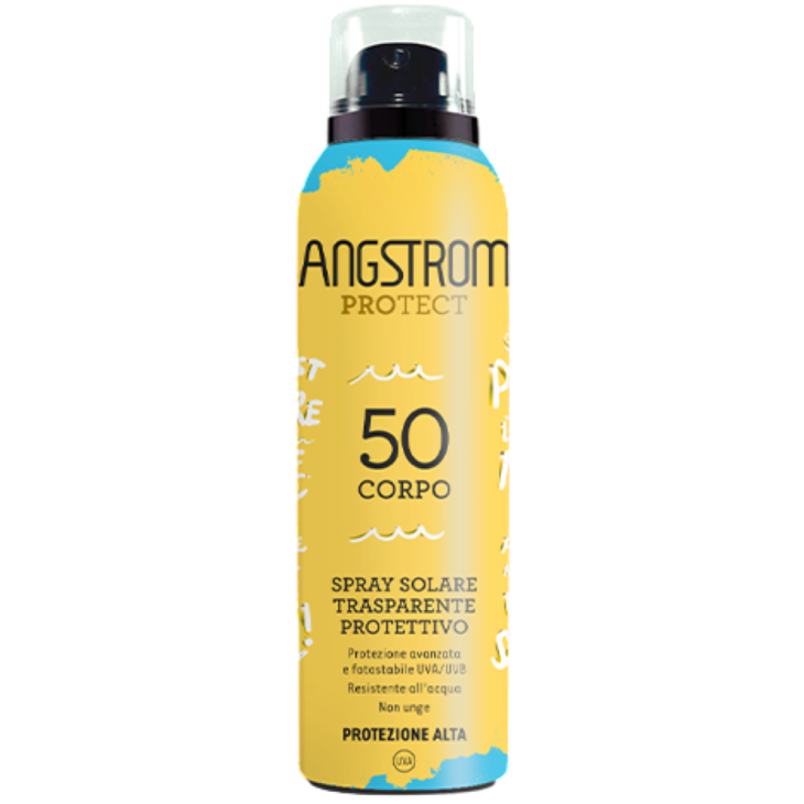Angstrom Spray Solare Trasparente SPF50+ - Spray solare corpo resistente all'acqua - Edizione Limitata 2025 - 150 ml