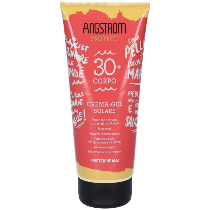 Angstrom Crema Gel Solare SPF30 - Protezione solare molto alta adatta per il corpo - Limited edition 2025 - 200 ml
