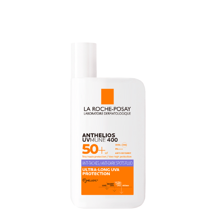 Anthelios Fluido UVMUNE 400 Anti Macchie SPF50+ - Protezione solare uniformante per il viso - 50 ml Anthelios Fluido UVMUNE 400 Anti Macchie SPF50+ - Protezione solare uniformante per il viso - 50 ml