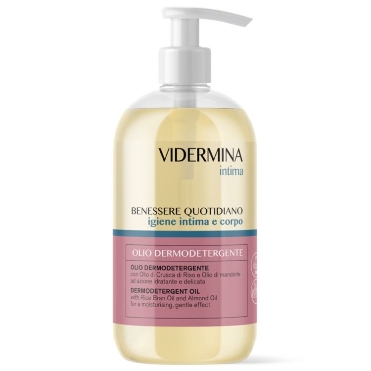Vidermina Intima Olio - Detergente intimo e corpo per adulti e bambini - 500 ml - prezzo speciale