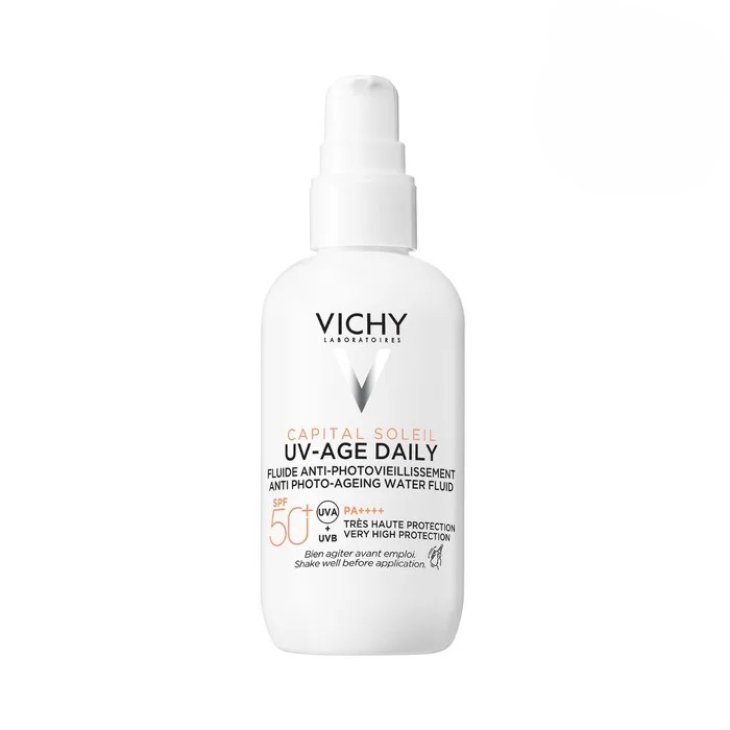 Vichy Capital Soleil Uv Age Daily SPF50+ - Fluido viso con protezione solare ad effetto antimacchie - 80 ml Vichy Capital Soleil Uv Age Daily SPF50+ - Fluido viso con protezione solare ad effetto antimacchie - 80 ml