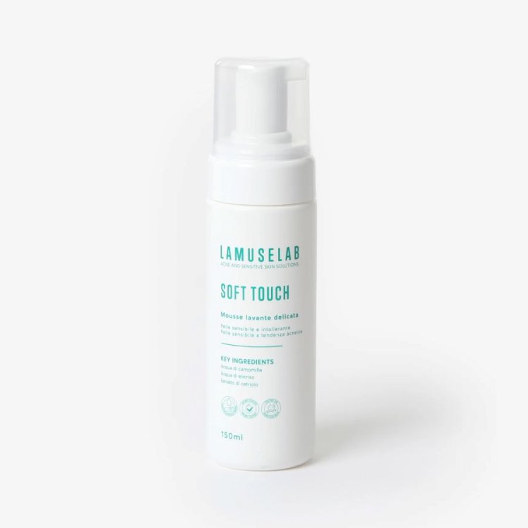 Lamuselab Soft Touch Mousse Detergente Delicata Viso Pelli Sensibili 150ml