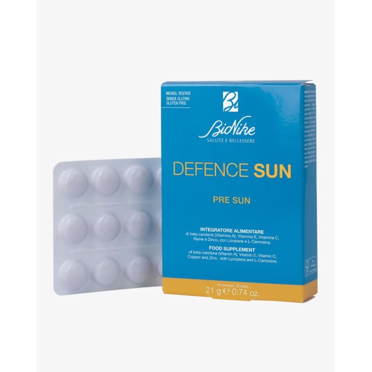 Bionike Defence Sun Integratore Alimentare per Pelli Sensibili - Coadiuvante per la fotoprotezione - 30 capsule