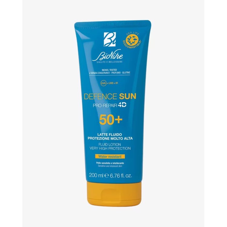 Bionike Defence Sun Latte Fluido SPF50+ - Protezione solare molto alta - 200 ml