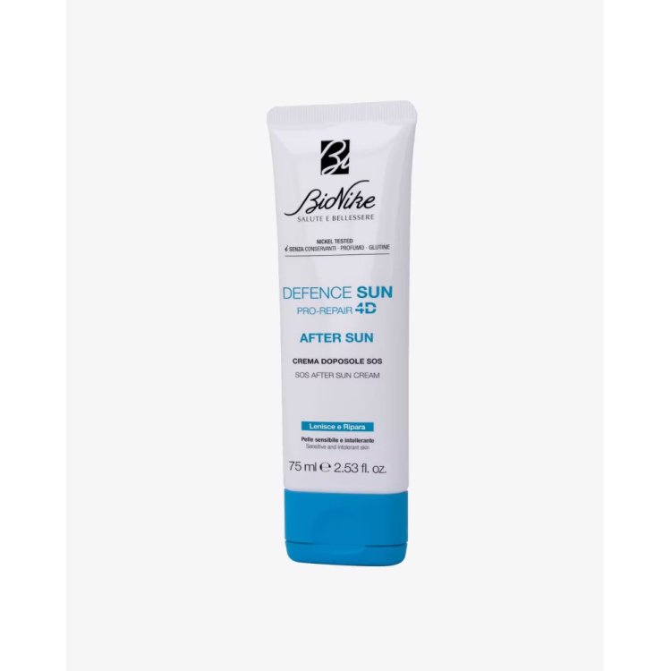 Bionike Defence Sun Crema Doposole Lenitiva - Crema riparatrice per viso e corpo - 75 ml