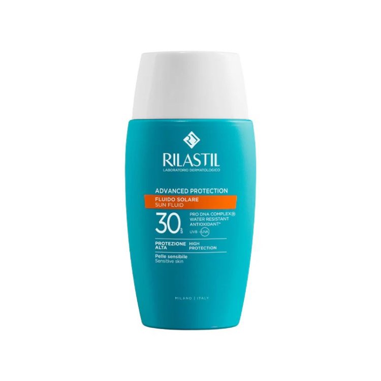 Rilastil Advanced Protection Fluido Solare SPF30 - Protezione solare alta per pelle sensibile - 50 ml