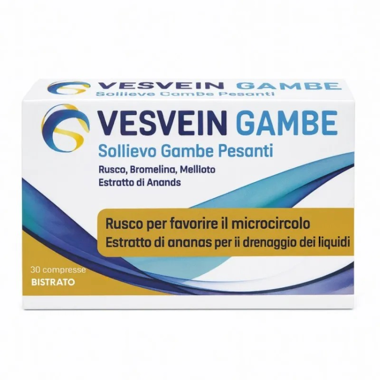 Vesvein Gambe - Integratore per sollievo da gambe pesanti - 60 compresse