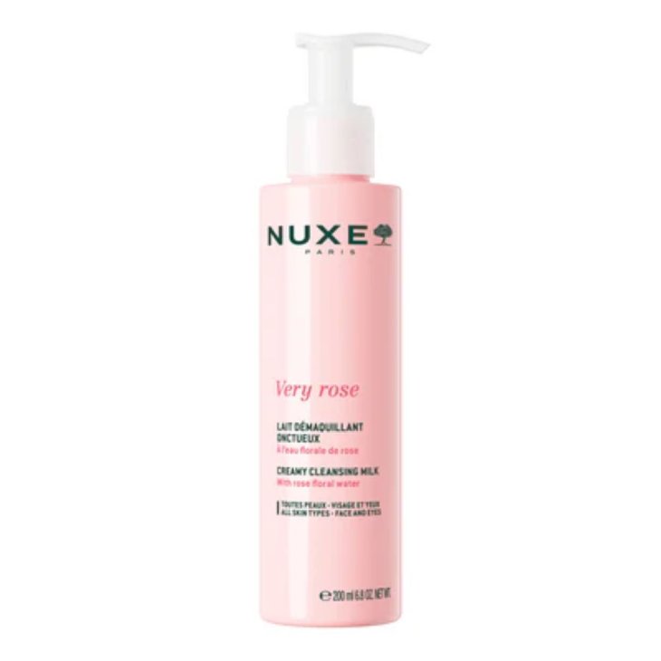 Nuxe Very Rose Creamy Cleansing Milk - Latte struccante vellutato per viso e occhi - 200 ml