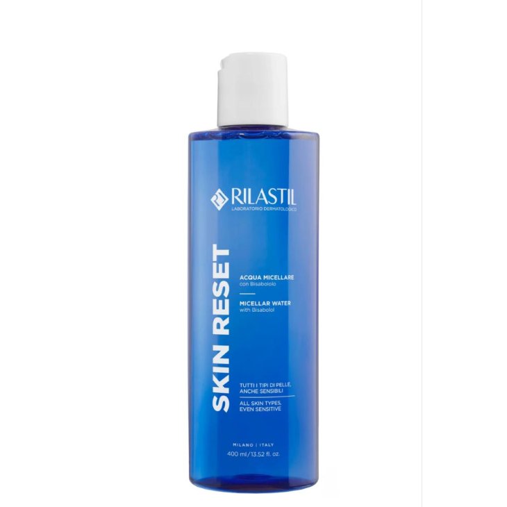 Rilastil Skin Reset Acqua Micellare - Detergente struccante viso e occhi senza risciacquo - 400 ml