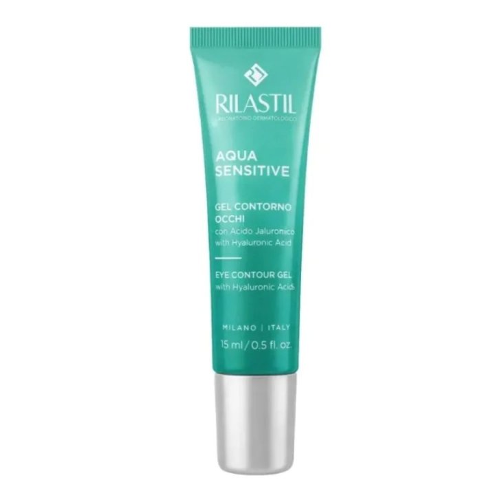 Rilastil Aqua Sensitive Gel contorno Occhi - Contorno occhi per borse ed occhiaie - 15 ml